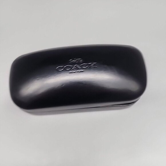 Coach Small Authentic Black Hard Side Clamshell Eyeglasses / Sunglasses Case - Picture 1 of 3